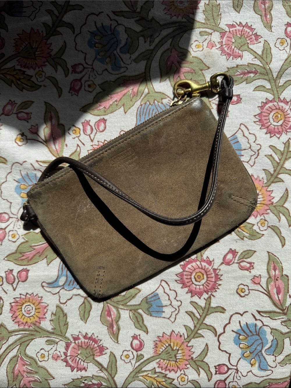 Vintage Coach Leather Wristlet